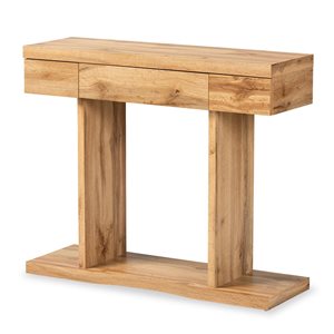 Baxton Studio Otis Oak Brown Modern Console Table