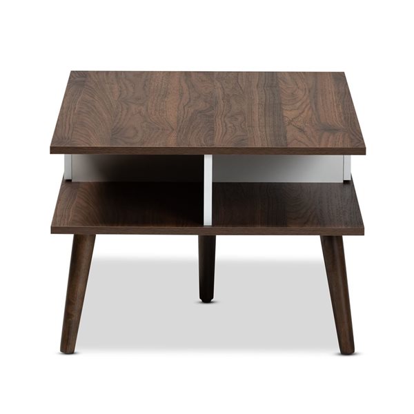Baxton Studio Merlin Walnut Brown Wood Coffee Table