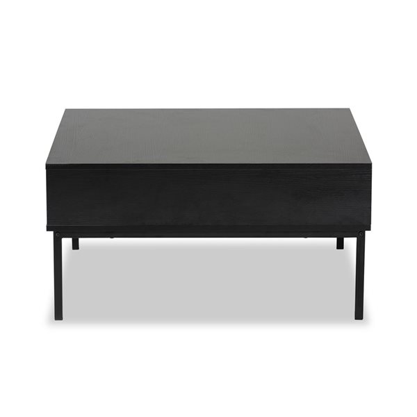 Baxton Studio Haben Black Wood Coffee Table 12482 LWC RONA