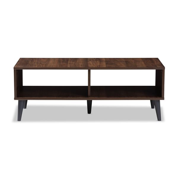 Baxton Studio Pierre Walnut Brown Wood Coffee Table