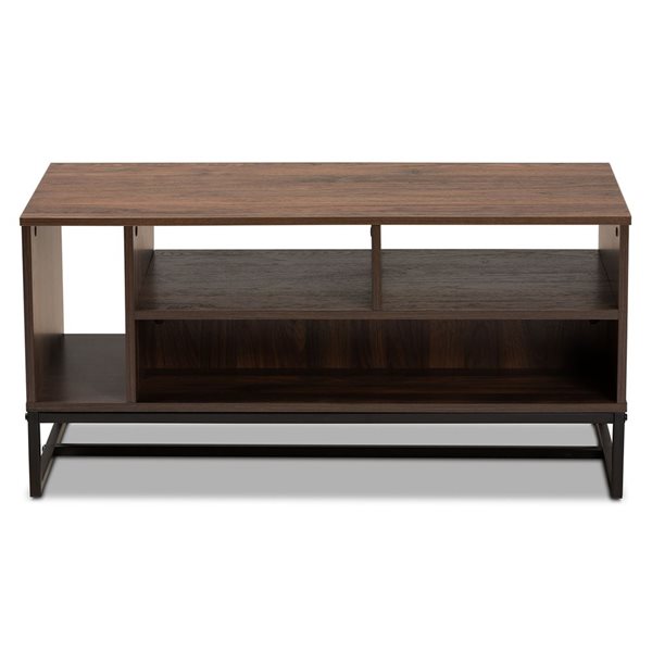 Baxton Studio Flannery Oak Brown Wood Coffee Table