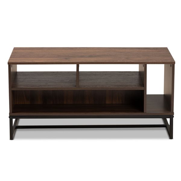 Baxton Studio Flannery Oak Brown Wood Coffee Table