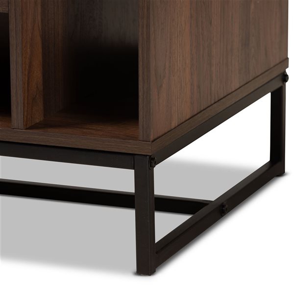 Baxton Studio Flannery Oak Brown Wood Coffee Table