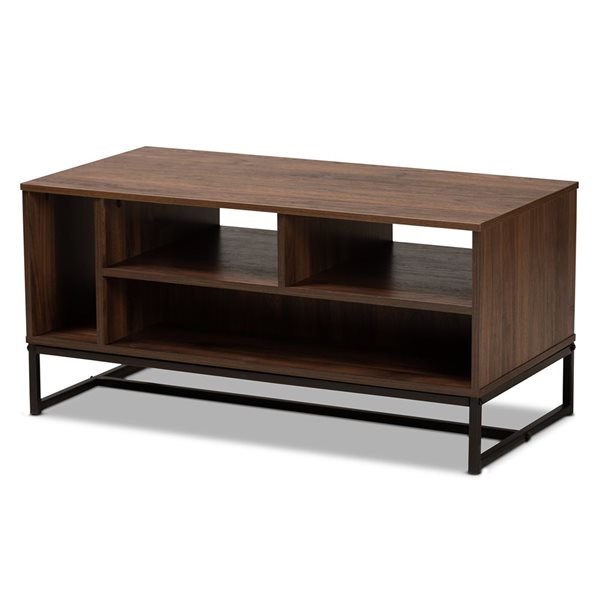 Baxton Studio Flannery Oak Brown Wood Coffee Table