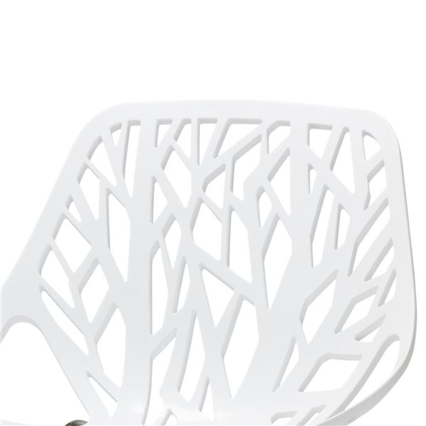 Baxton Studio Modern Contemporary Side Chair with Metal Frame - Set of 2