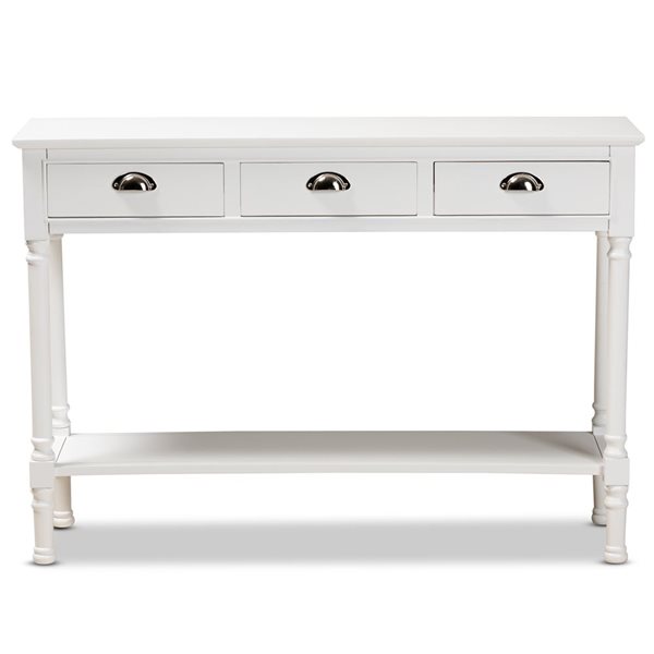 Baxton Studio Garvey White Vintage Console Table