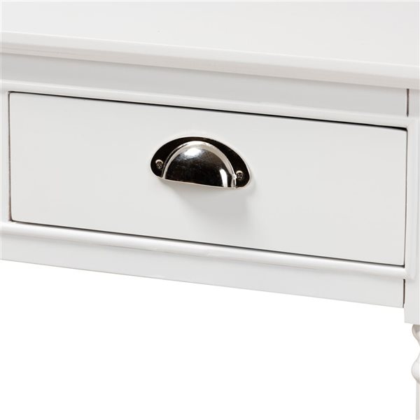 Baxton Studio Garvey White Vintage Console Table