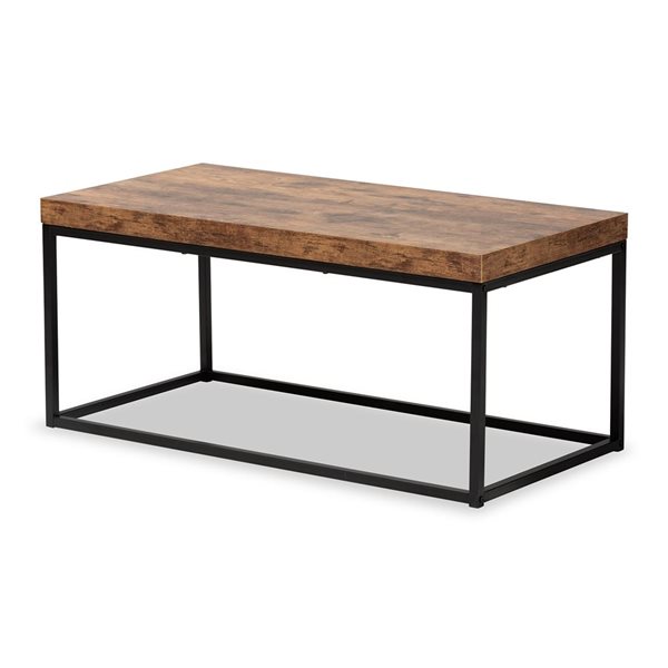 Baxton Studio Bardot Walnut Brown Wood Coffee Table 12487 LWC RONA