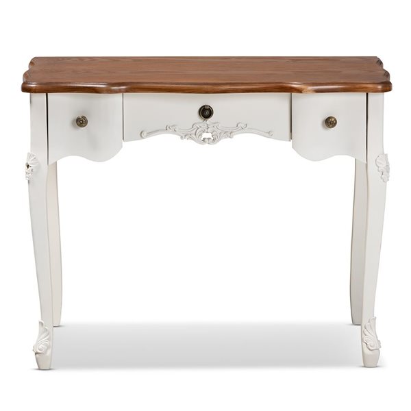 Baxton Studio Sophie Walnut Brown Country Console Table