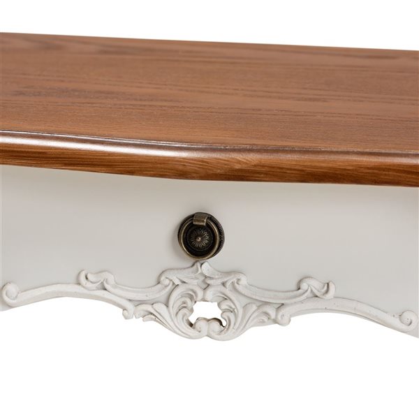 Baxton Studio Sophie Walnut Brown Country Console Table