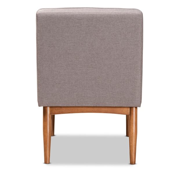 Baxton Studio Riordan Traditional Polyester Upholstered Side Chair with Wood Frame