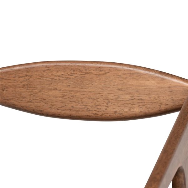 Baxton Studio Harland Transitional Black Faux Leather Upholstered Arm Chair with Wood Frame - Set of 2