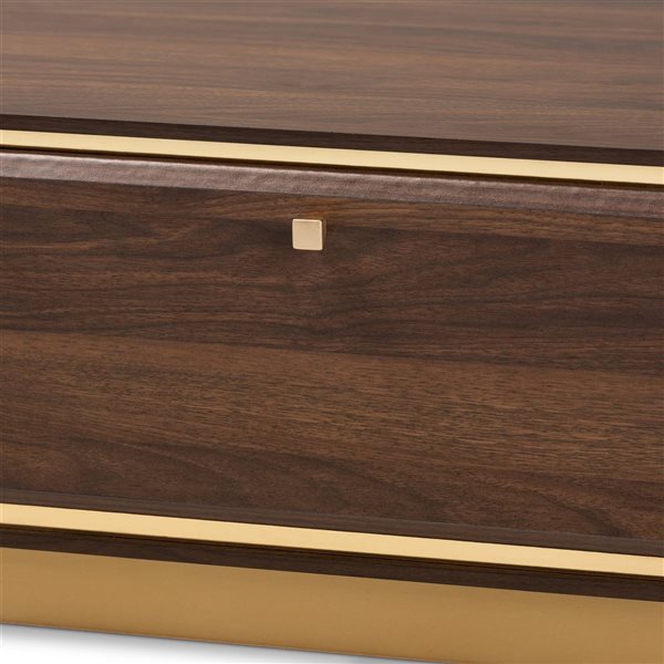 Baxton Studio Cormac Walnut Brown Wood Coffee Table