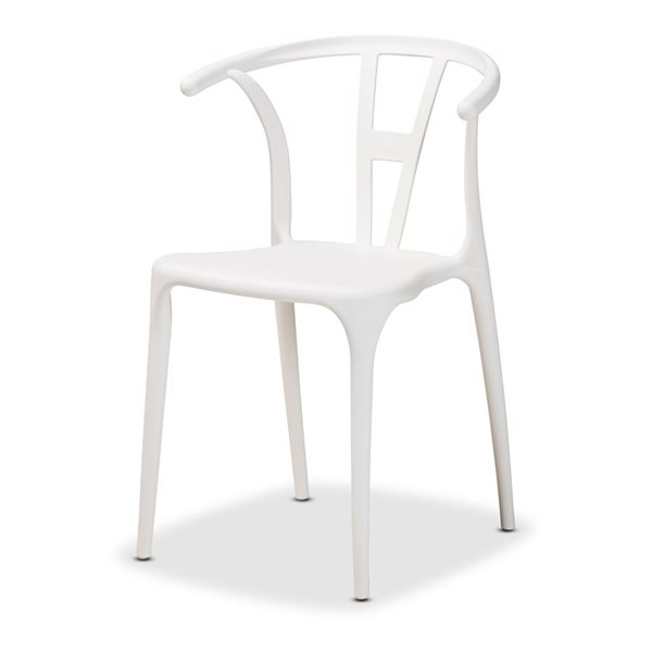 Baxton Studio Warner Contemporary Side Chair with Plastic Frame