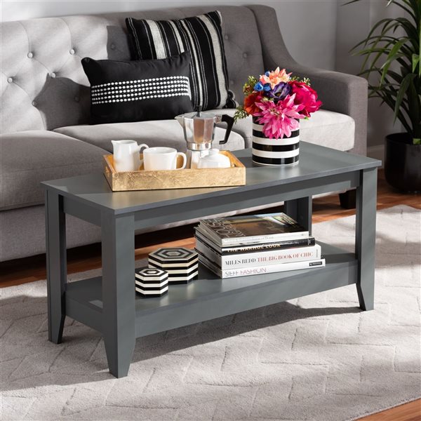 Baxton Studio Elada Grey Wood Coffee Table