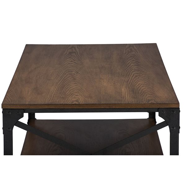 Baxton Studio Greyson Walnut Brown Wood Coffee Table 6321 LWC RONA