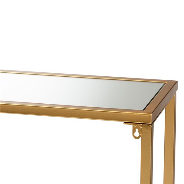 Baxton Studio Alessa Mirror Glam Console Table 11191 LWC RONA