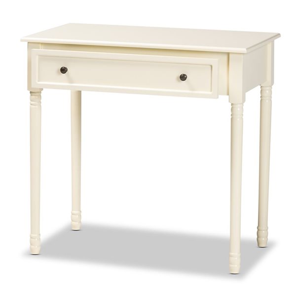 Baxton Studio Mahler White Vintage Console Table