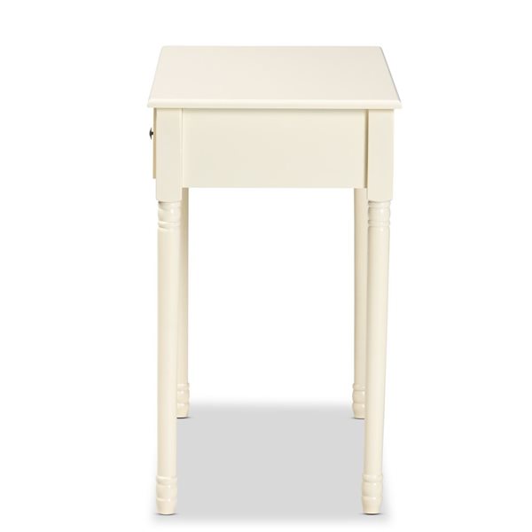 Baxton Studio Mahler White Vintage Console Table