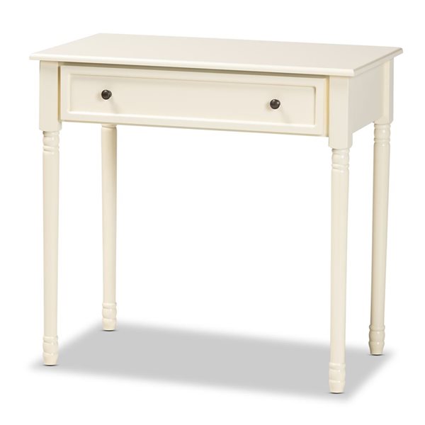 Baxton Studio Mahler White Vintage Console Table