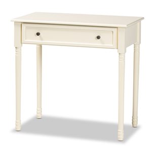 Baxton Studio Mahler White Vintage Console Table