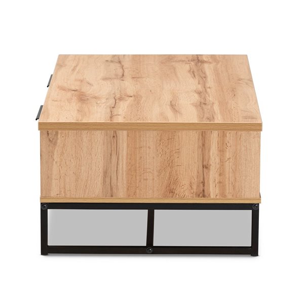 Baxton Studio Franklin Oak Brown Wood Coffee Table