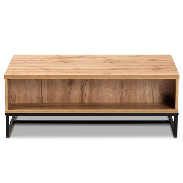 Baxton Studio Franklin Oak Brown Wood Coffee Table