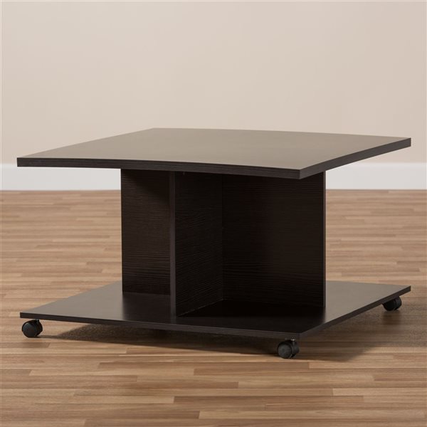 Baxton Studio Cladine Wenge Brown Wood Coffee Table