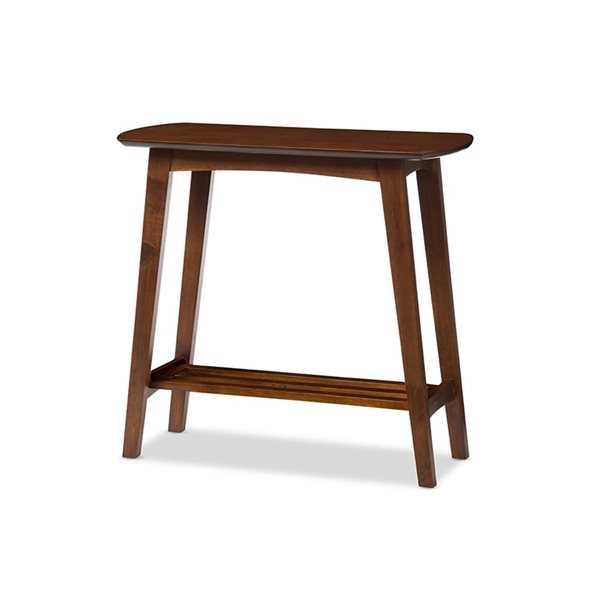 Baxton Studio Sacramento Dark Walnut Mid-Century Console Table