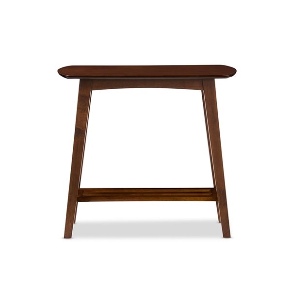 Baxton Studio Sacramento Dark Walnut Mid Century Console Table