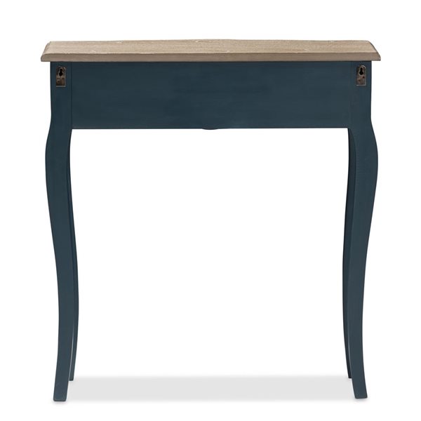 Baxton Studio Mazarine Distressed Brown Vintage Console Table