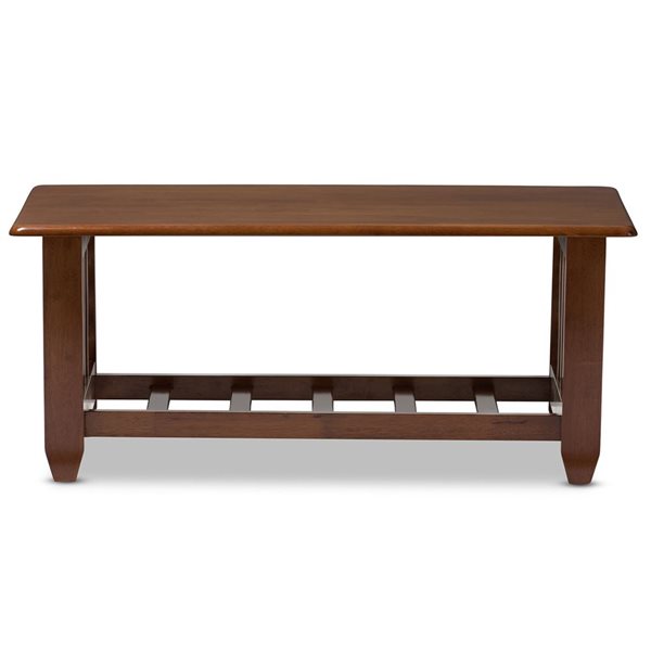 Baxton Studio Larissa Cherry Brown Wood Coffee Table