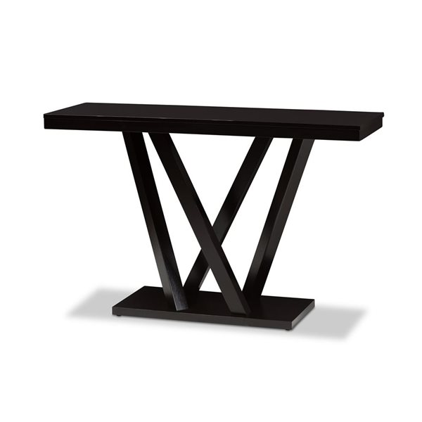 Baxton Studio Everdon Black Modern Console Table