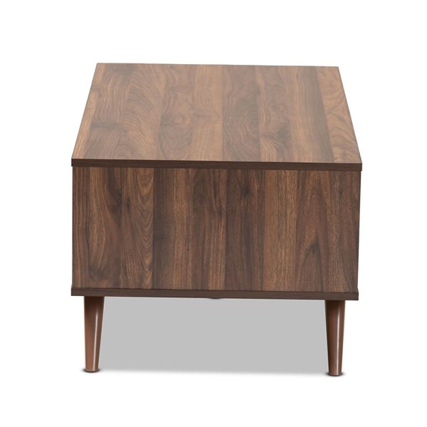 Baxton Studio Naoki Walnut Brown Wood Coffee Table