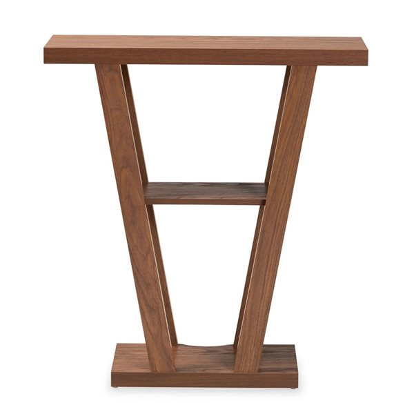 Baxton Studio Boone Walnut Brown Modern Console Table
