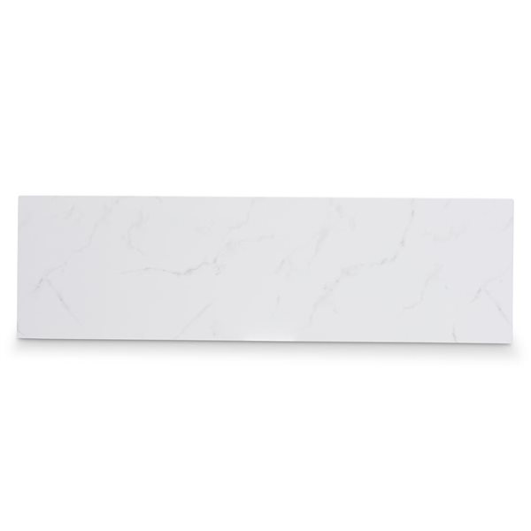 Baxton Studio Caldwell White Faux Marble Glam Console Table 11002LWC