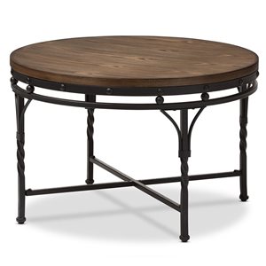 Baxton Studio Austin Walnut Brown Wood Coffee Table