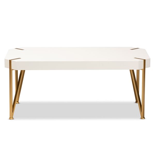 Baxton Studio Kassa White Wood Coffee Table