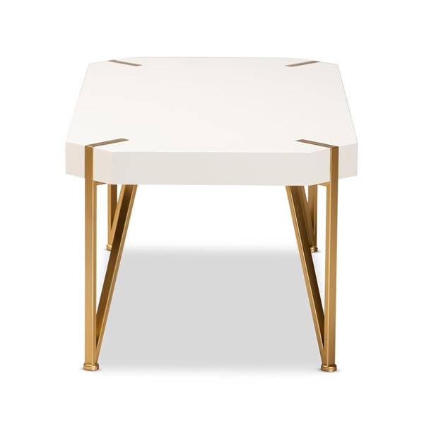 Baxton Studio Kassa White Wood Coffee Table