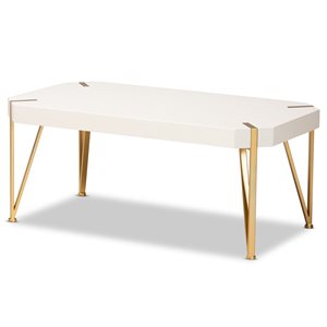 Baxton Studio Kassa White Wood Coffee Table