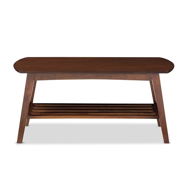 Baxton Studio Sacramento Walnut Brown Wood Coffee Table