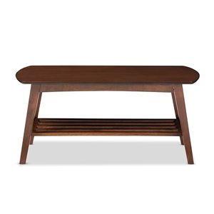 Baxton Studio Sacramento Walnut Brown Wood Coffee Table