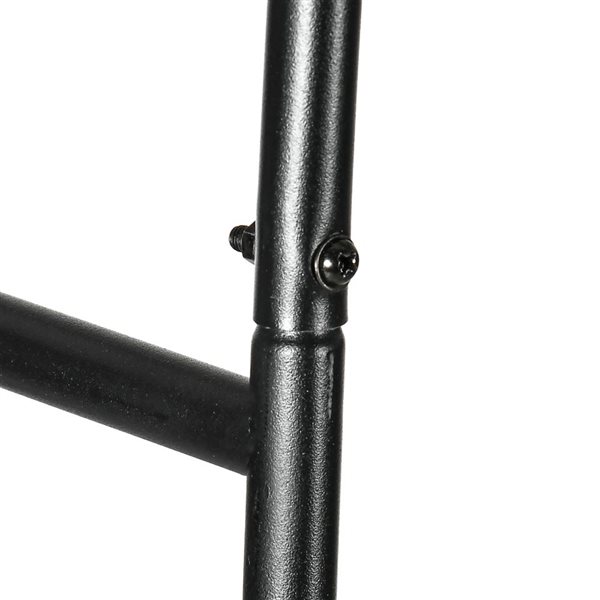 Outsunny 8.7-ft Black Steel Garden Arch