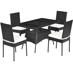 Costway 5-Piece Patio Rattan Dining Set