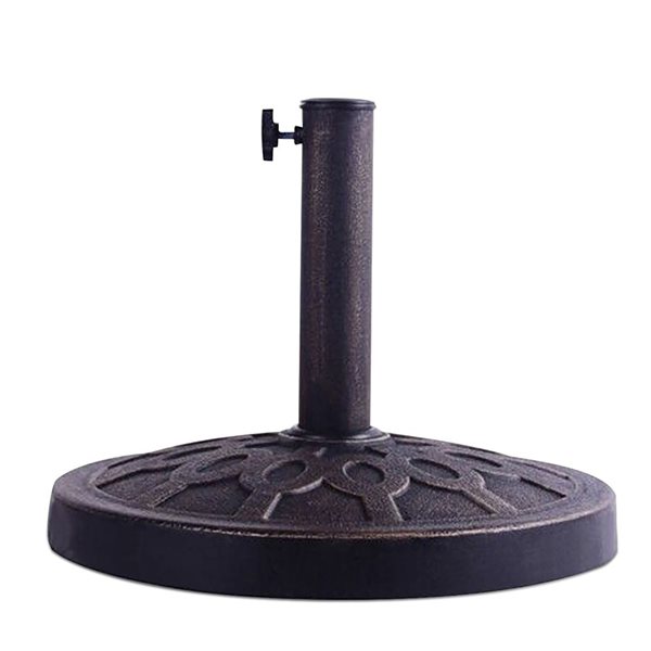 Costway 17.5-in Round Heavy Duty Patio Umbrella Base - Bronze