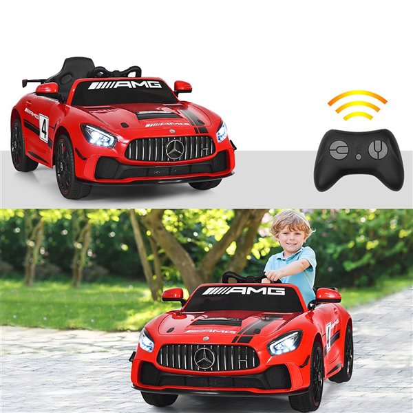 Costway 12 V Mercedes Benz AMG Kids Ride-on Battery Car with Remote ...