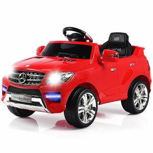 Costway 6 V Mercedes Benz Kids Ride-on Car with MP3 Input and Remote Control - Red