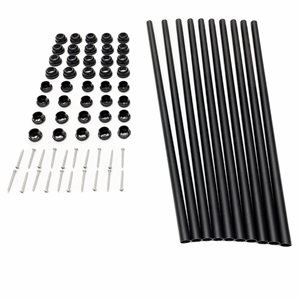 Titan Snap'n Lock 25-in Black Metal Round Baluster - 10-Pack