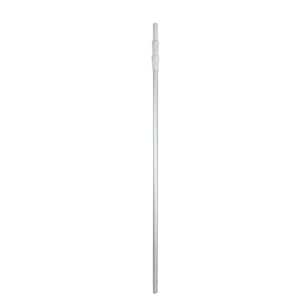 Pool Central 15' Adjustable Silver Swimming Pool Telescopic Pole