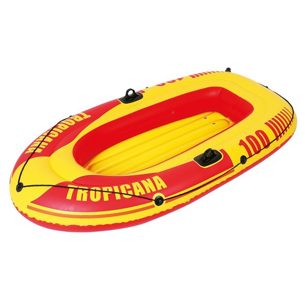 Pool Central 72-in Red and Yellow Inflatable Single Boat